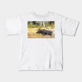 Big Bull Moose, Algonquin Park Kids T-Shirt